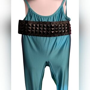 Black Studded Belt W/ Double Buckles